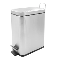 Відро для сміття Sansa-TC-0105 SS Color/плавне закриття/прямокутне/5л/нержавіюча сталь (ZX5893)